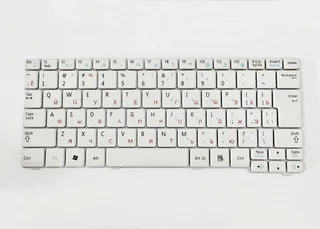 Клавіатура Samsung NP-N100 N128 N143 N145 біла, мініатюра 1
