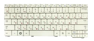 Клавиатура для ноутбука Samsung N102, N128, N140, N143, N145, N148, N150 (белая, RU), мініатюра 1