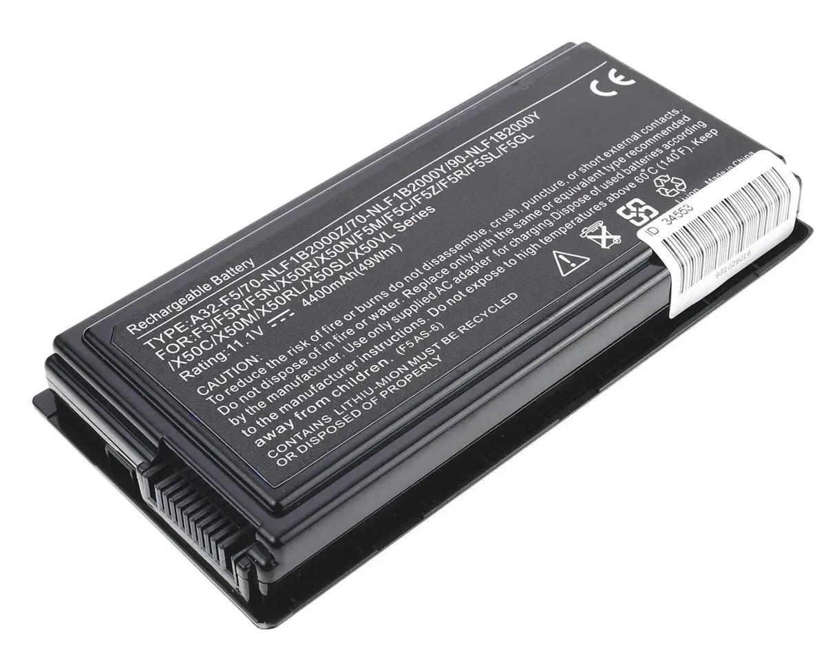 Батарея A32-F5 для ASUS F5C, F5RI, F5V, X58le, X59s, X59sl, X59sr, X50GL, X50R, X50RL (11.1V 4400mAh)