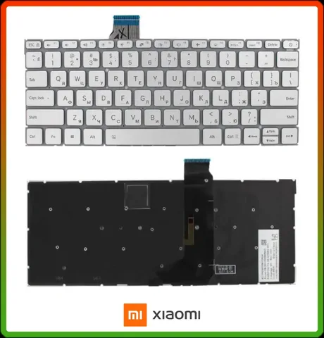 Клавіатура для ноутбука Xiaomi Mi Air 12,5" (RU, з підсвічуванням, без рамки)