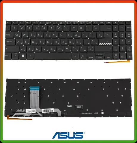 Клавіатура для ASUS X1502, M1502, M1503, X1503, X1505, M1603, X1603, X1605 підсвітка black