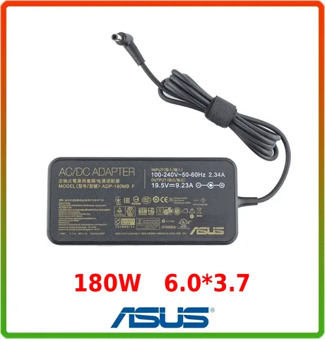 Оригінальний блок живлення ASUS 19.5 V, 9.23 A, 180 W, 6.0*3.7 мм-PIN, black