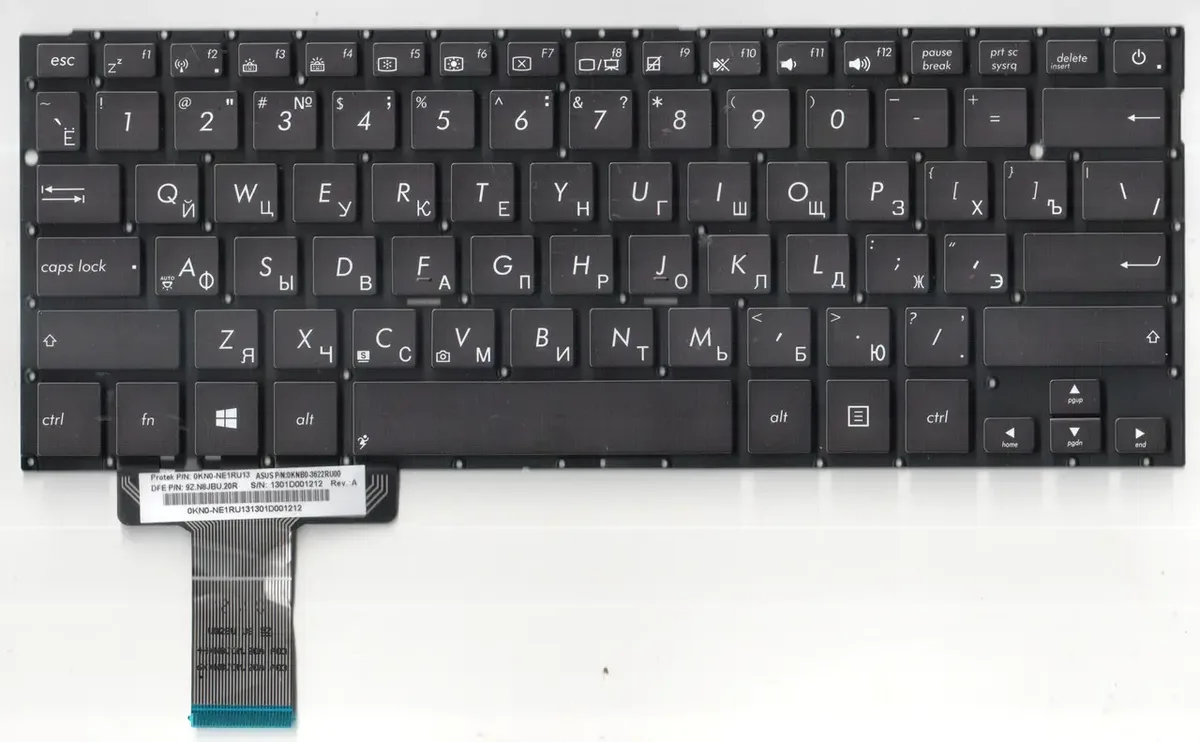 Клавіатура Asus Zenbook UX42 UX42V UX42L UX42LA UX42LN