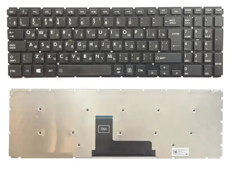 Клавіатура TOSHIBA Satellite L50 L50-B L50D-B L50t-B великий enter