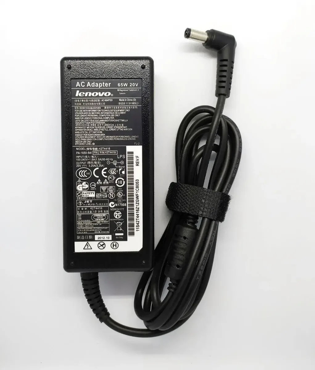 Блок живлення для ноутбука Lenovo 20V 3.25 A 65W (DC 5.5*2.5)