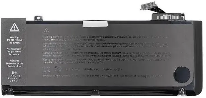 Батарея A1322 для ноутбука Apple MacBook A1278 (2009-2012) 10.95V 5800 mAh