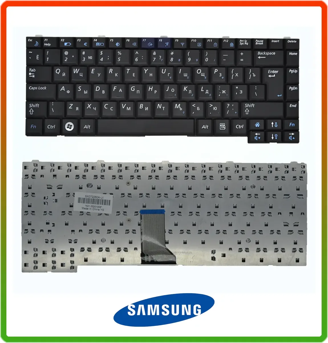 Клавіатура Samsung R39 R40 R58 R60 R60+ plus