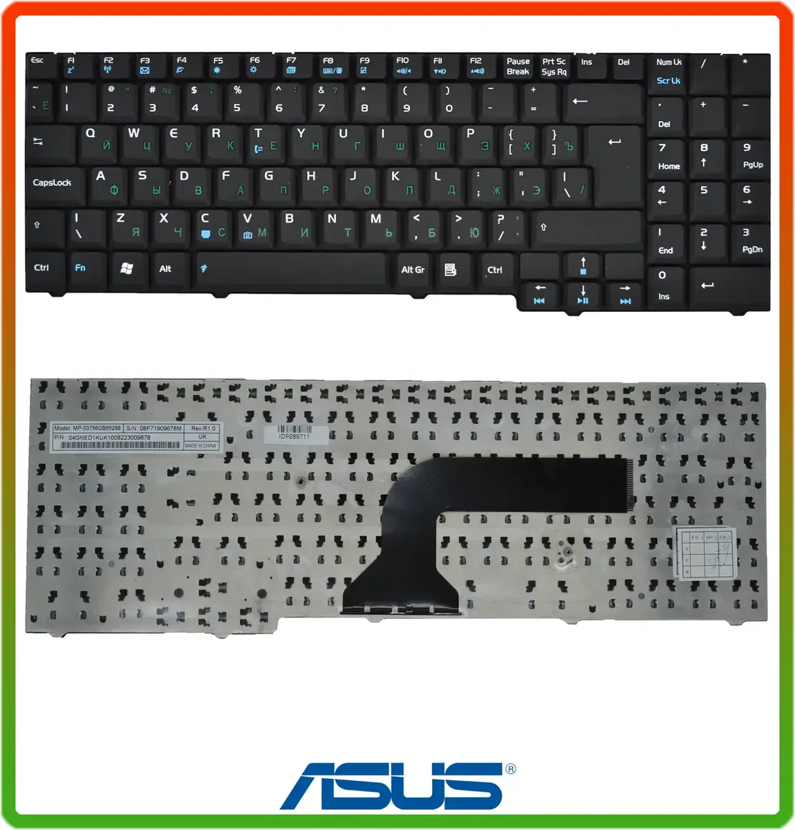 Клавиатура ASUS M50 M50S M50SA M50SR M50SV M50V