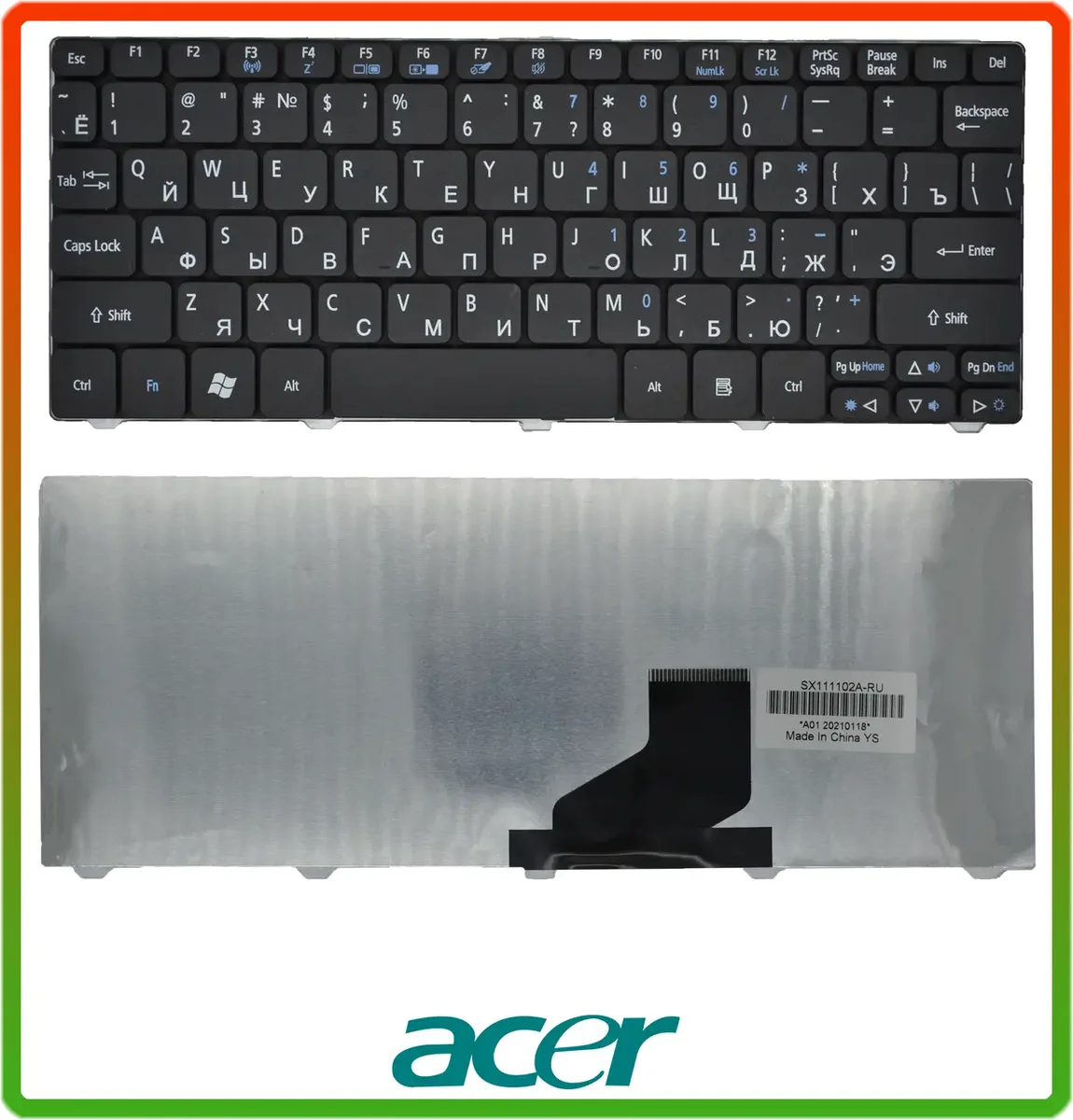 Клавіатура Acer Aspire One D255 D257 D260 D270 ZE6