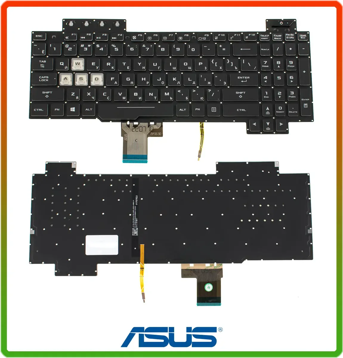 Клавіатура Asus TUF Gaming FX504 з підсвіткою клавіш