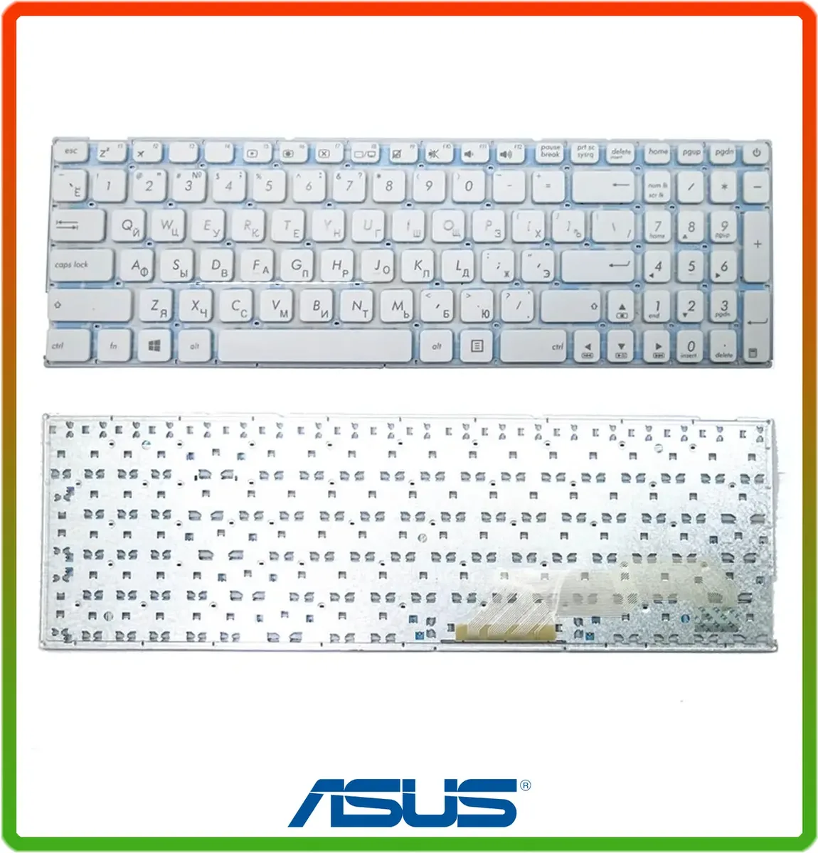 Клавіатура для ASUS X541, X541LA, X541S, X541SA, X541UA, R541, R541U ( RU White без рамки)