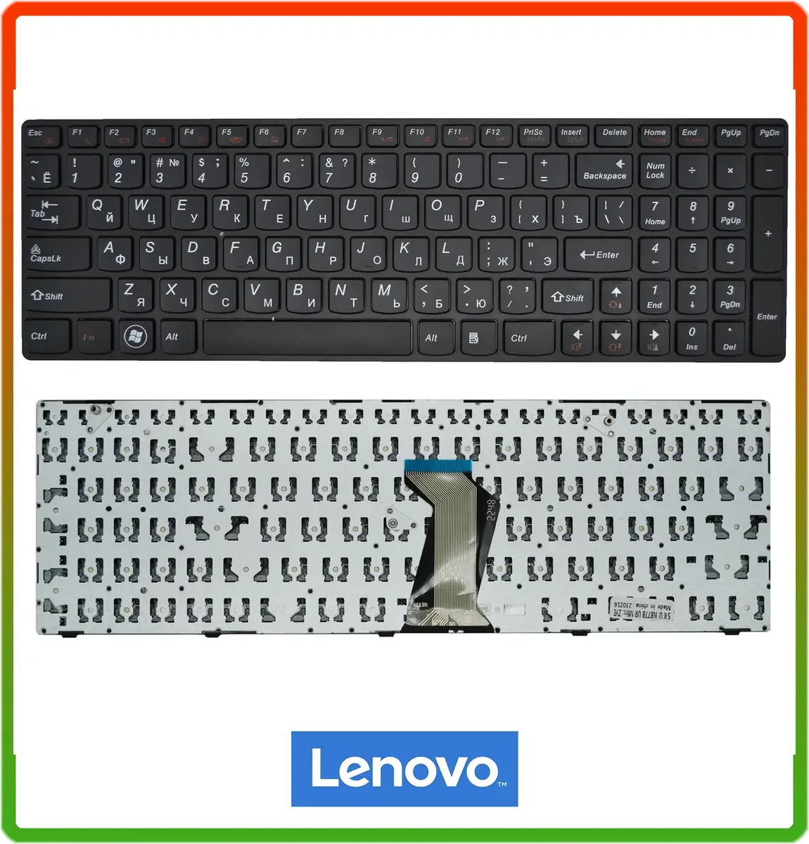 Клавіатура LENOVO IdeaPad G580 G580A G580G G580AH G580AL G580GH G580AM G585