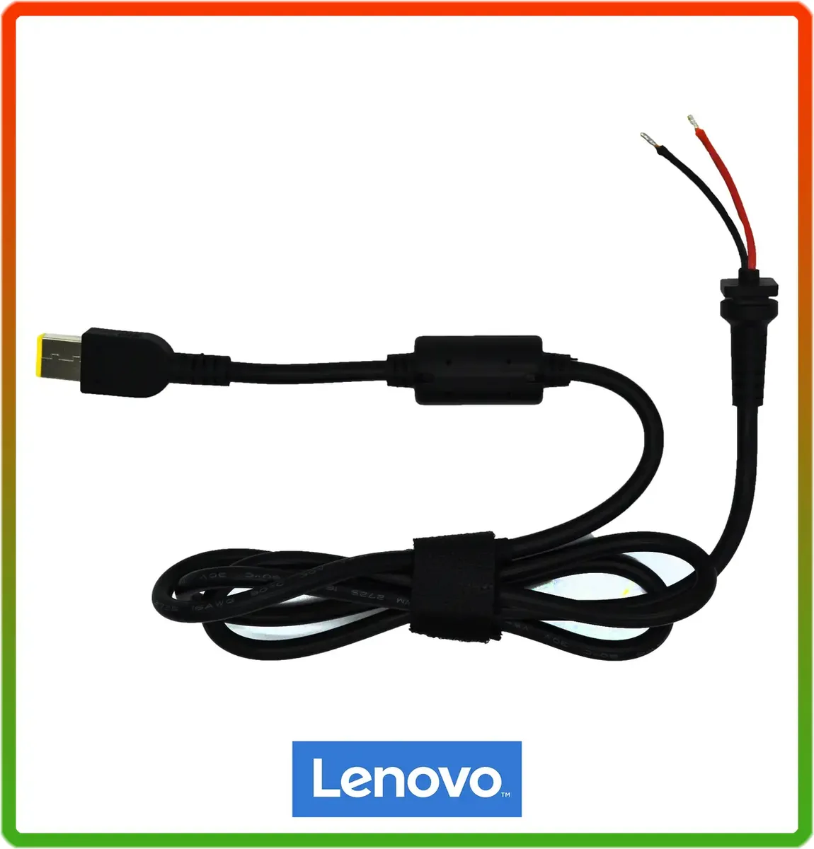 Кабель для блока живлення Lenovo square до 180W (прямокутний) (USB+pin)