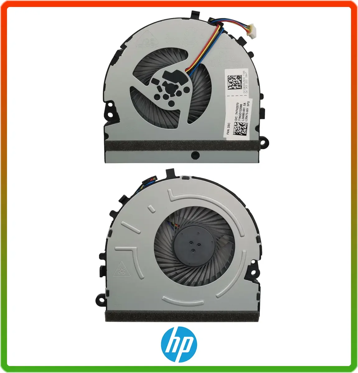Оригінальний вентилятор (кулер) для HP 15-DA000 (для дискретної відеокарти), 4pin (L20473-001)