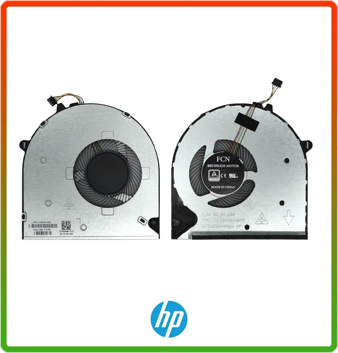 Оригінальний вентилятор (кулер) HP 15-DW 15-DW0000 15S-DW 250 G8, 255 G8