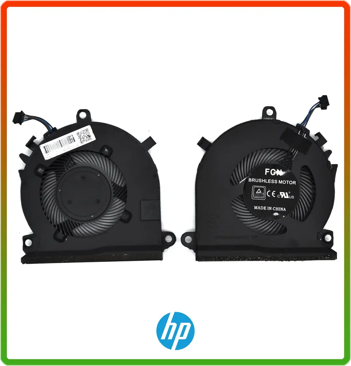 Вентилятор (кулер) HP Pavilion Gaming 15-EC, 16-A, 4pin, 5V (L77560-001, L77558-001, L72702-001)