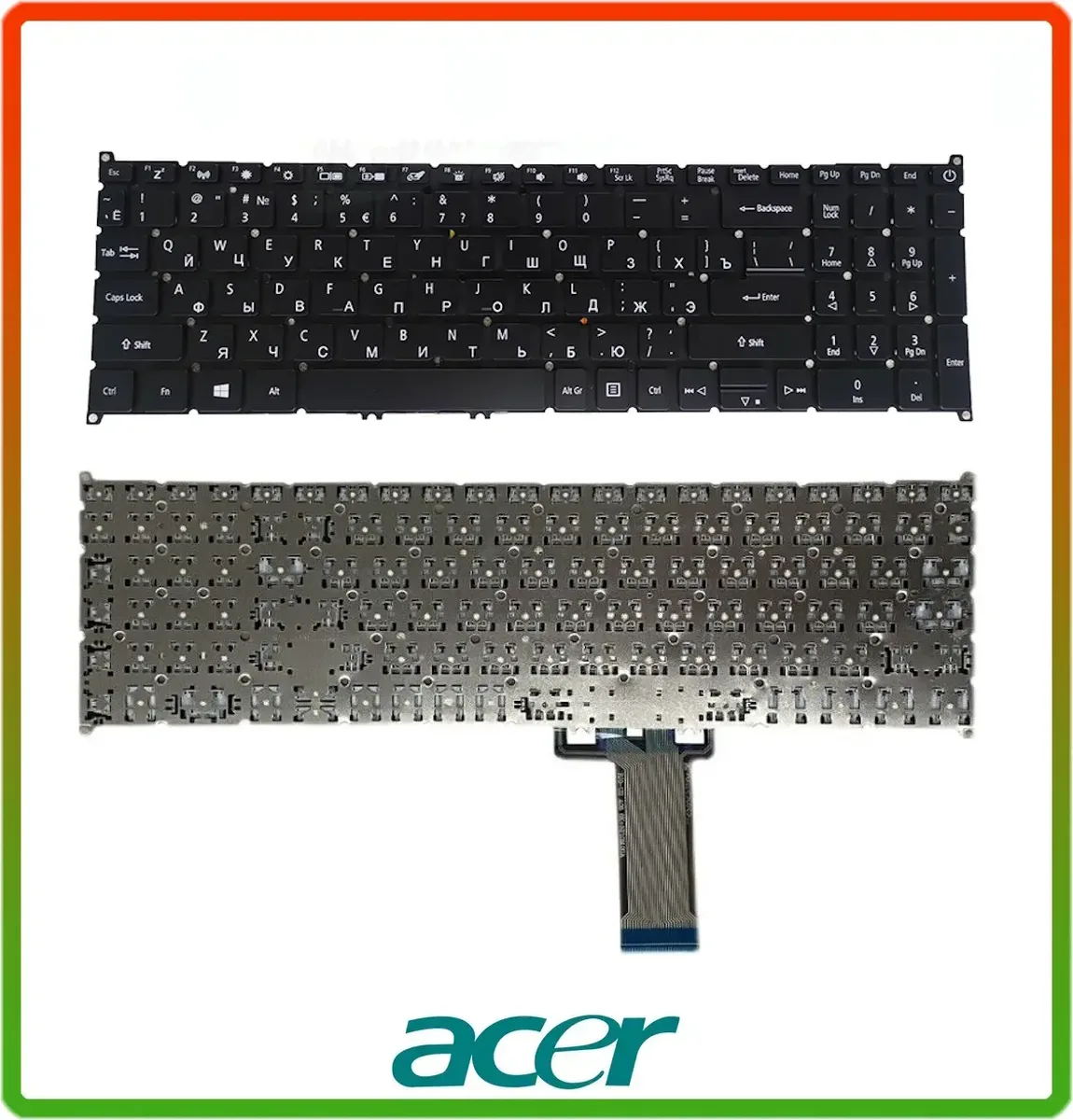 Клавіатура ACER Aspire A317-32 A317-51 A317-51G A317-51K A317-51KG A715-74G Black