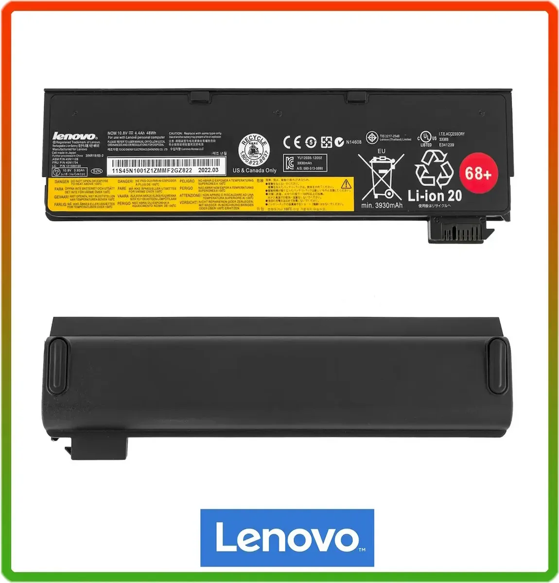 Оригінальна батарея для ноутбука LENOVO 45N1128 (ThinkPad: X240, X250, T440, T440S, T450S Series) 10.8 V 3930m