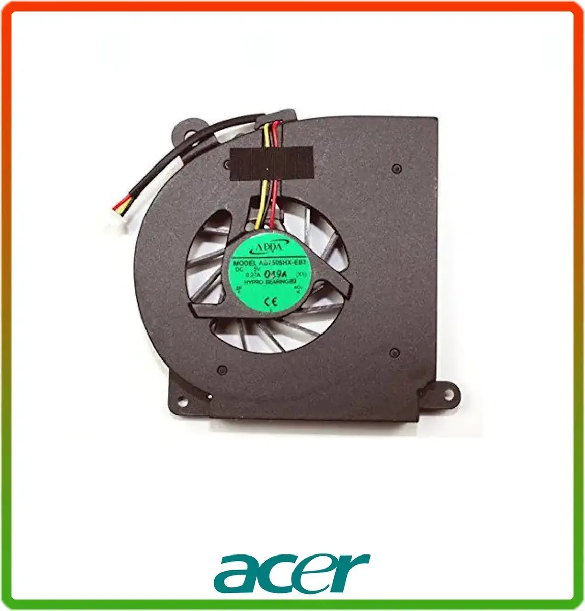 Вентилятор (кулер) Acer Aspire 3100, 3650, 5100, 5110, 5510, 5515 (AB7505UX-EB3, DC280002K00, 23.N2702.001)