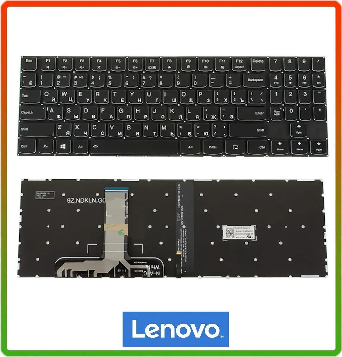 Клавіатура Lenovo Legion Y530 Y530P Y530-15 з белою підсвіткою