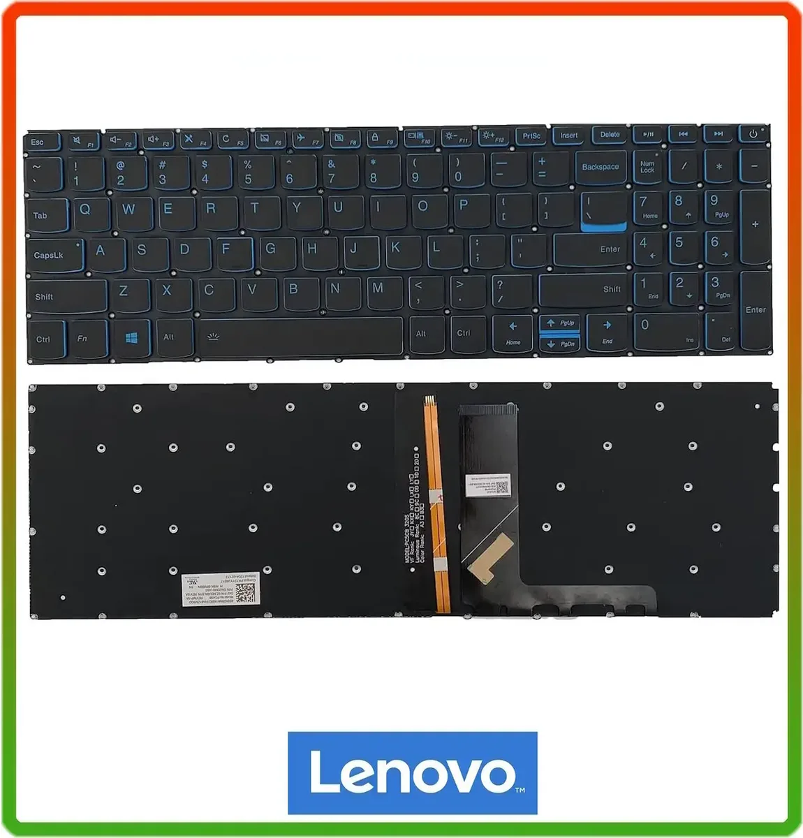 Оригінальна клавіатура для ноутбука Lenovo IdeaPad L340-15, L340-15API, L340-15IWL, L340-15IRH, підсвічування, RU