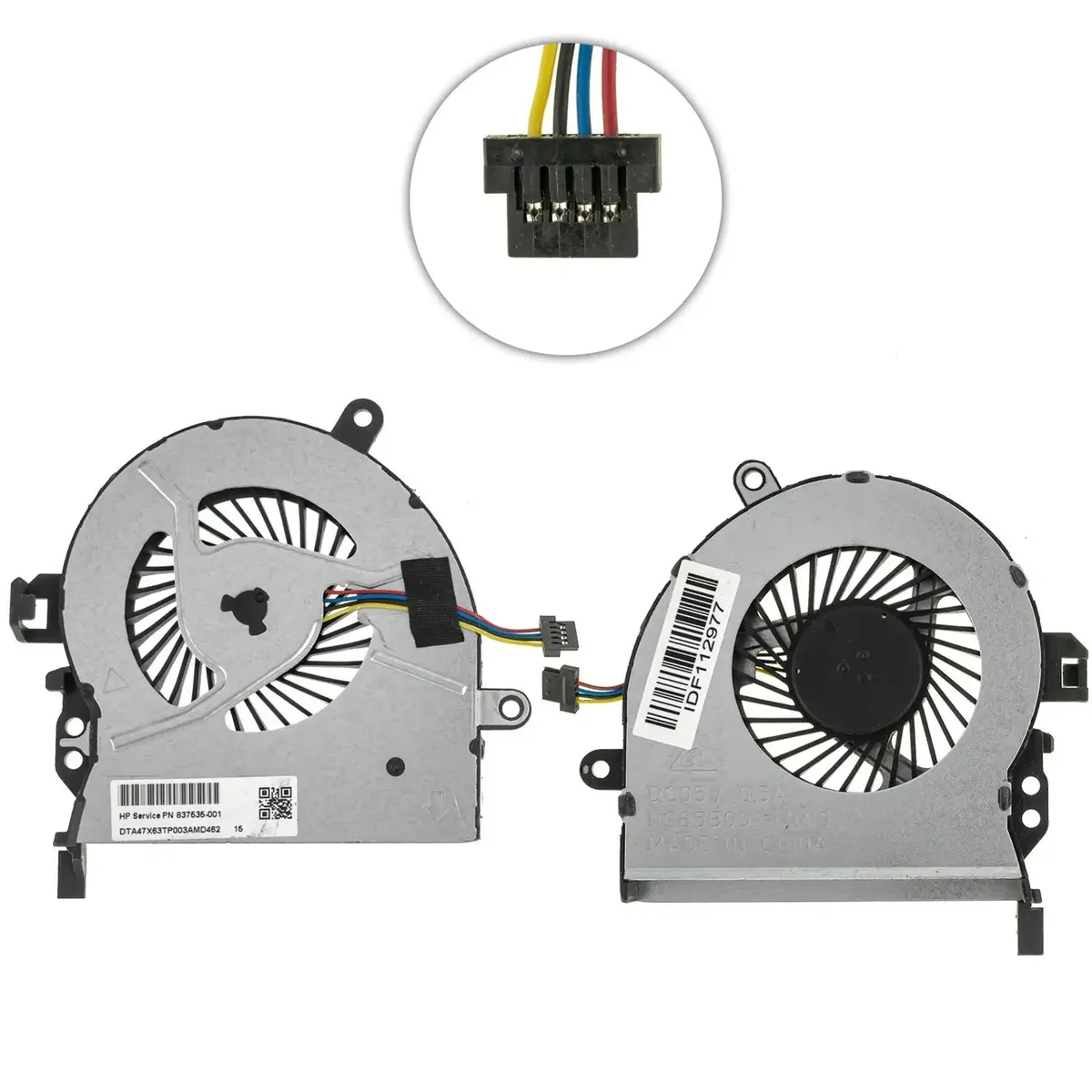 Оригінальний кулер для ноутбука HP PROBOOK 450 G3, 455 G3, 470 G3, DC 05V 0.5A, 4pin (837535-001)
