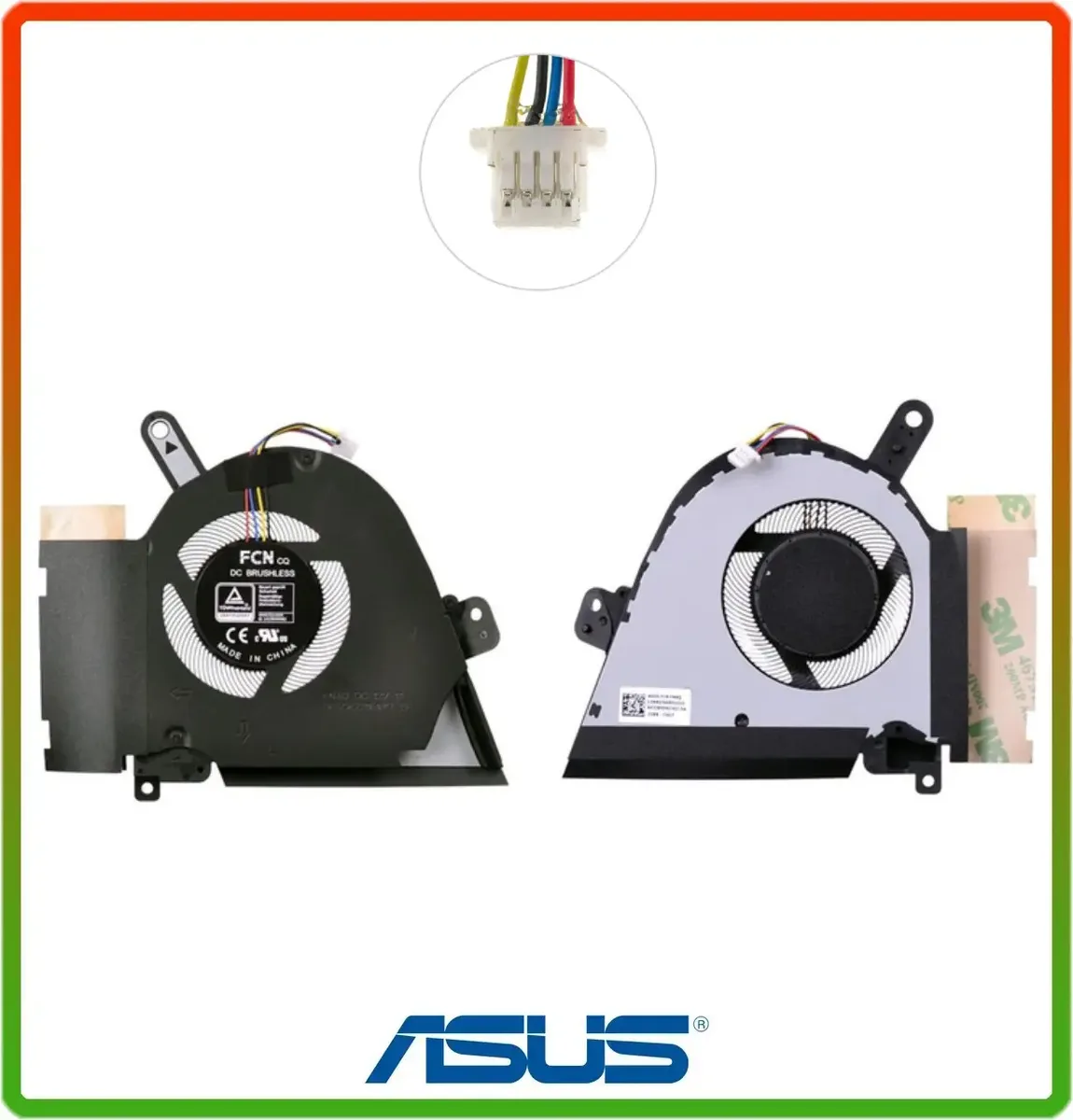 Оригінальний CPU вентилятор для ASUS TUF Dash F15 FX516PR, FX516PM, FX516EN, FX516PM, 12 V (13NR0760P01011)