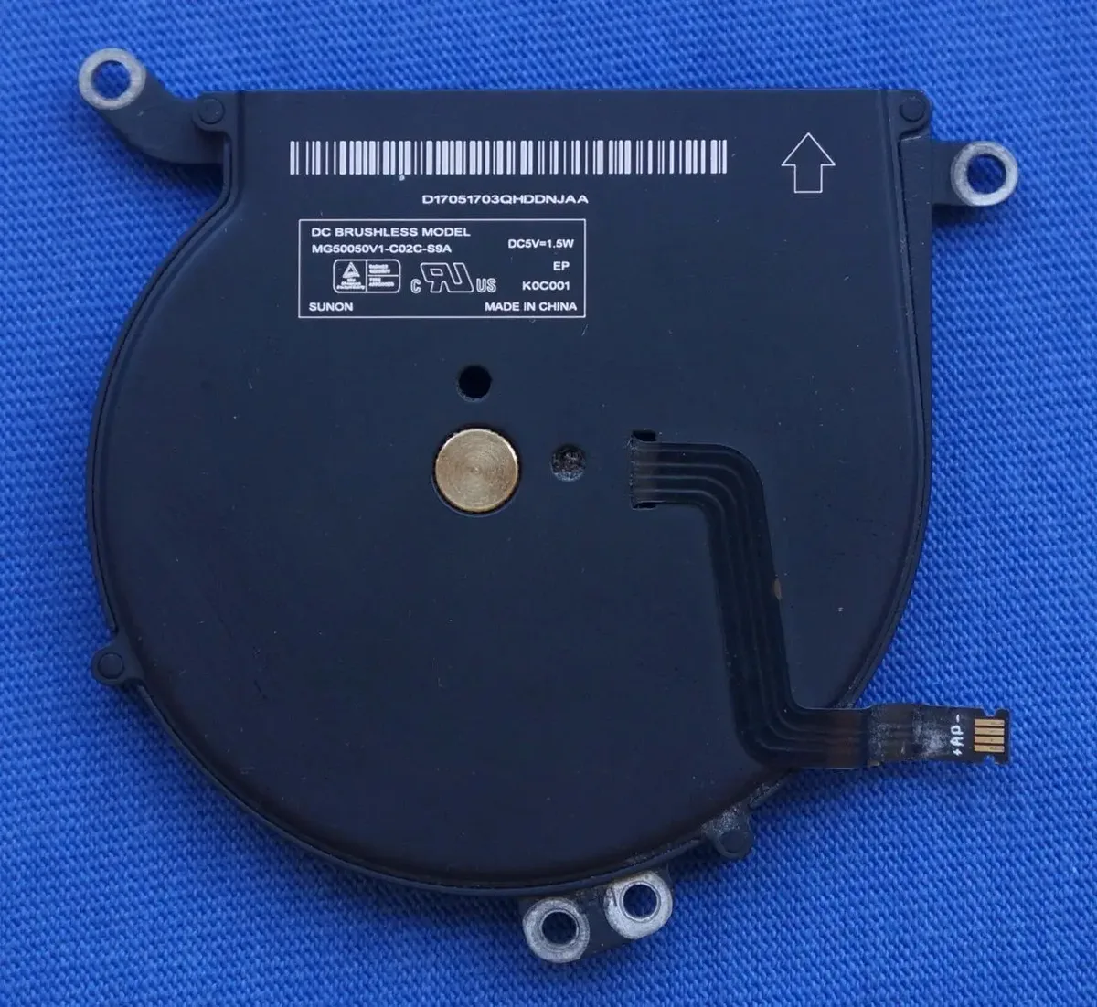 Вентилятор (кулер) APPLE MACBOOK Air 13.3" A1369, A1466 (UDQFZYR70DQU, 922-9643, 923-0442)